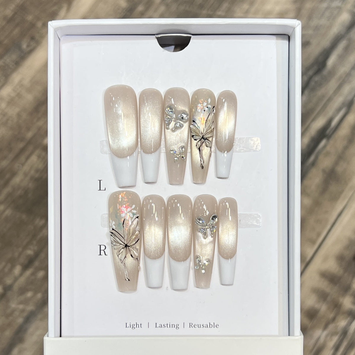 Floral Design Decorative Press-On Nails — product view 5
