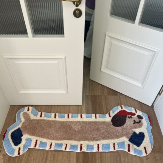 Decorative Dog Bone Shaped Bowlift Rug — product view 3