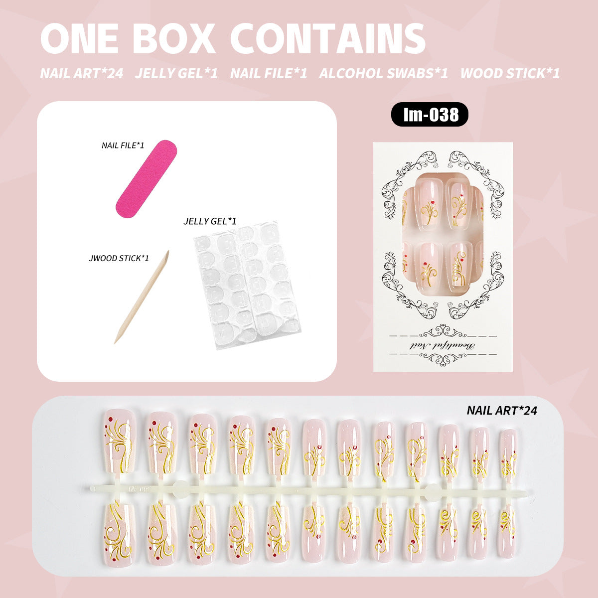Decorative Press-On Nails — product view 1
