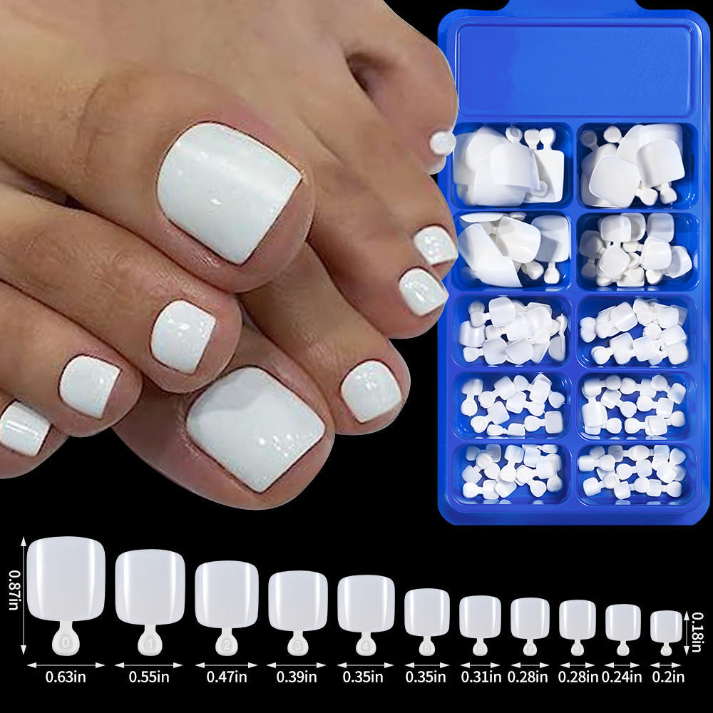 Full Coverage Press-On Toenail Tips Set — product view 1