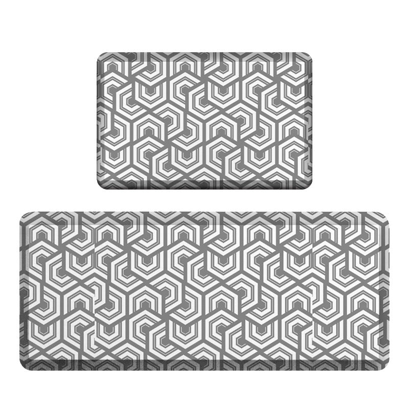Geometric Pattern Kitchen Mat Set Bowlift — product view 5