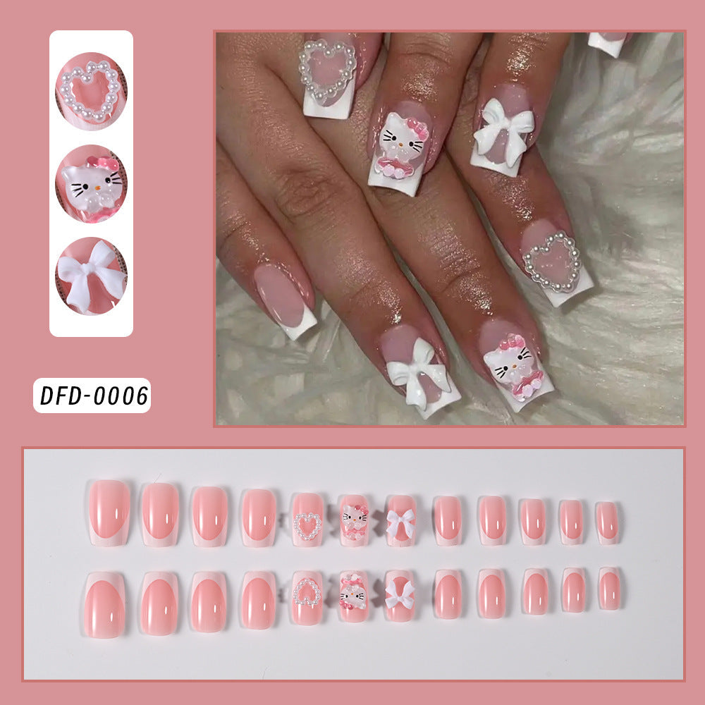 Decorative Press-On Nail Tips Set — product view 1