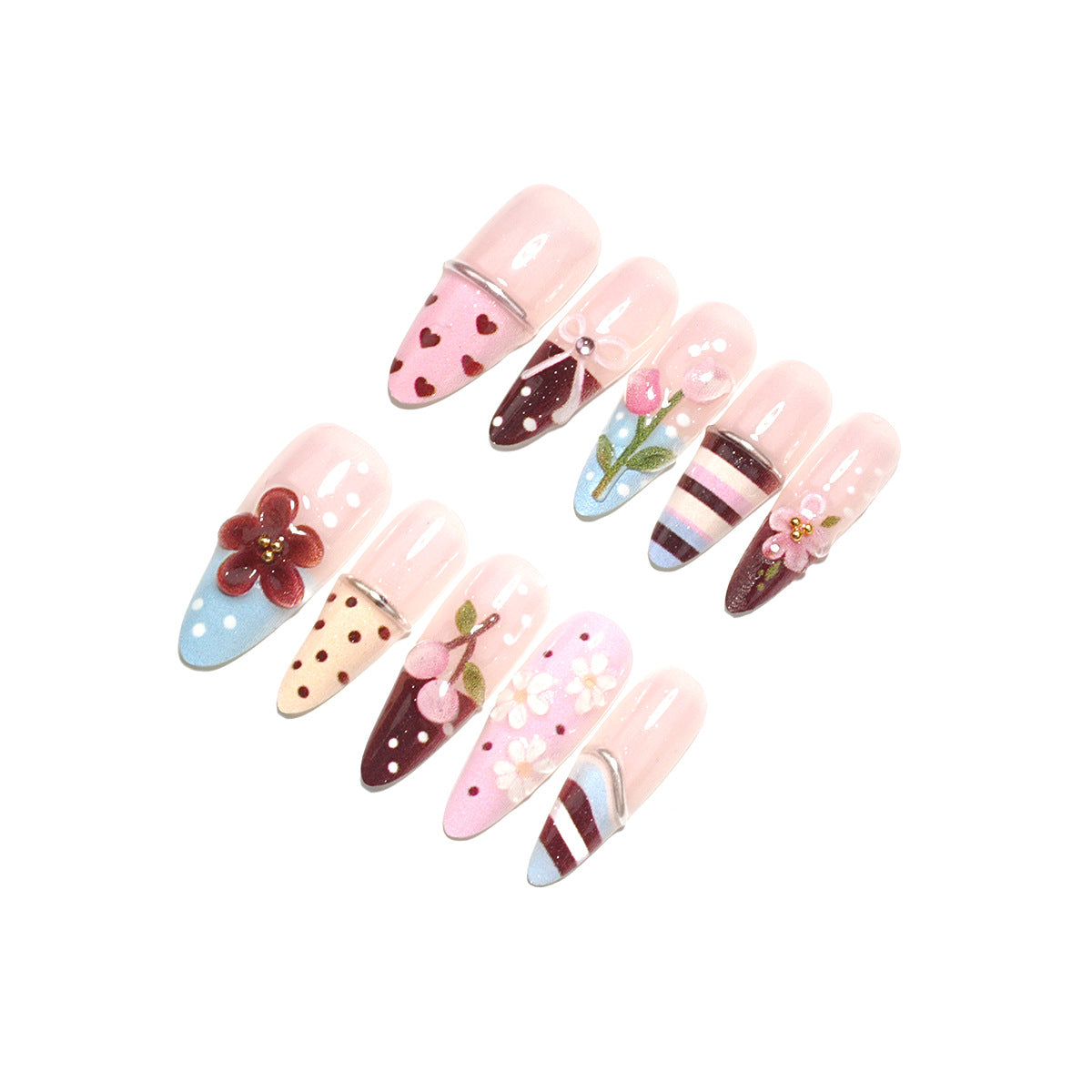 Elegant Nail Art Press-On Kit — product view 3