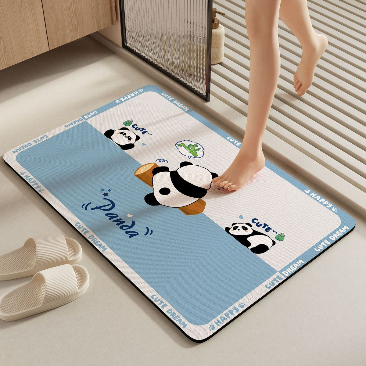 Cute Animal-Themed Bathroom Mat Bowlift — product view 2