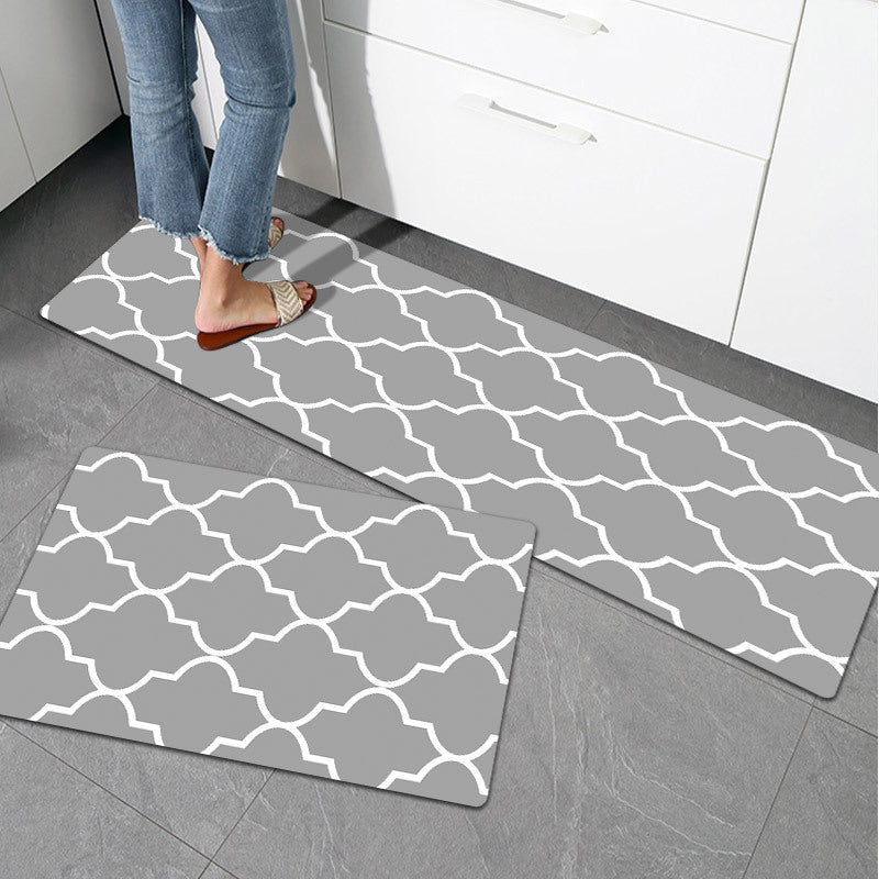 Geometric Pattern Runner and Mat Set Bowlift — product view 1