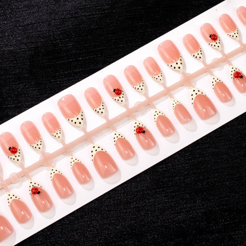 Artistic Ladybug Themed Press-On Nails — product view 4