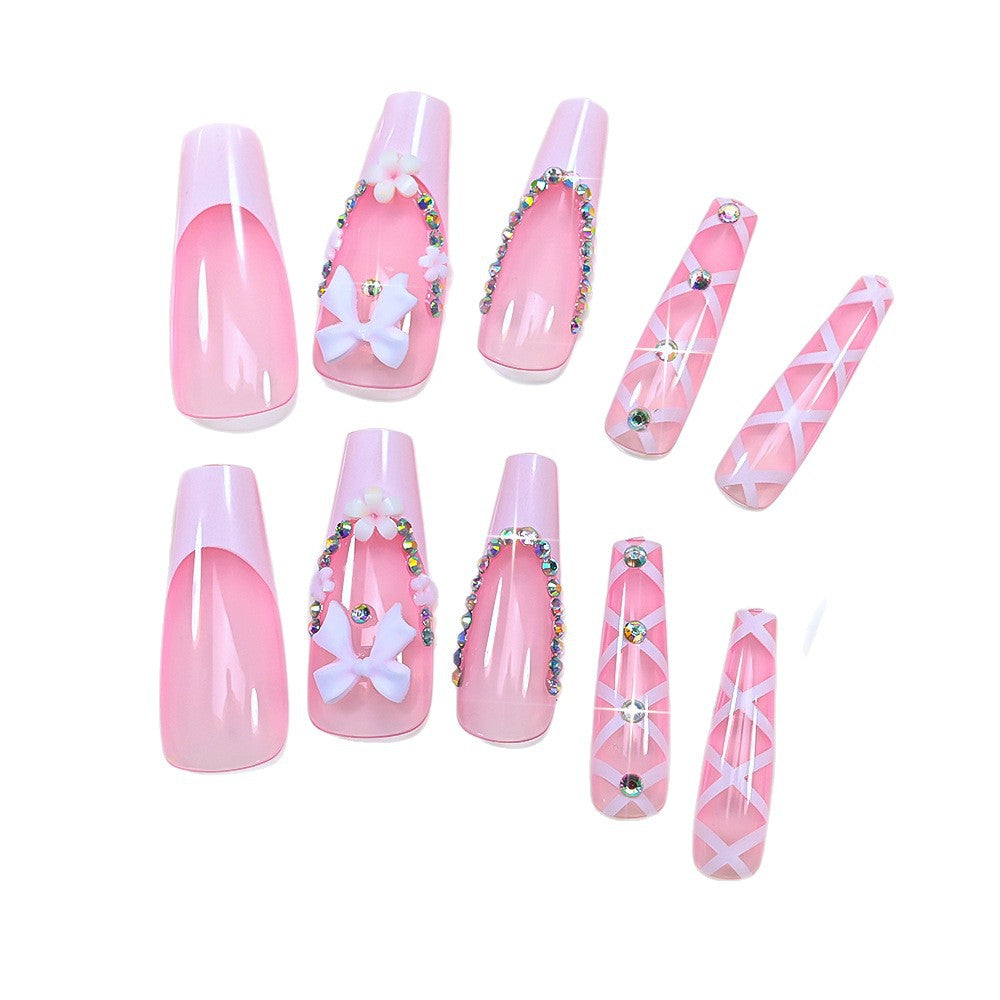 Elegant Decorative Press-On Nail Tips — product view 2