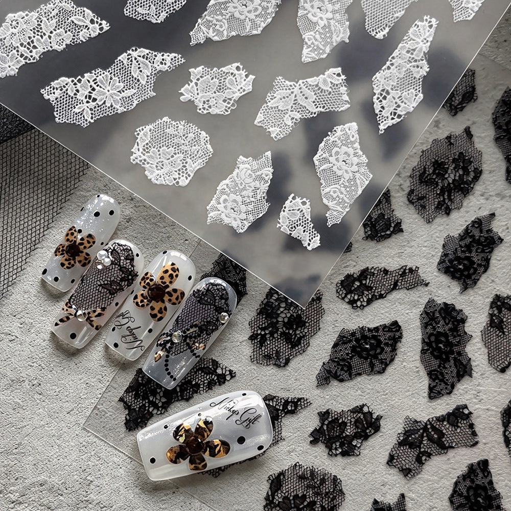 Delicate Lace Nail Art Sticker Set — product view 4