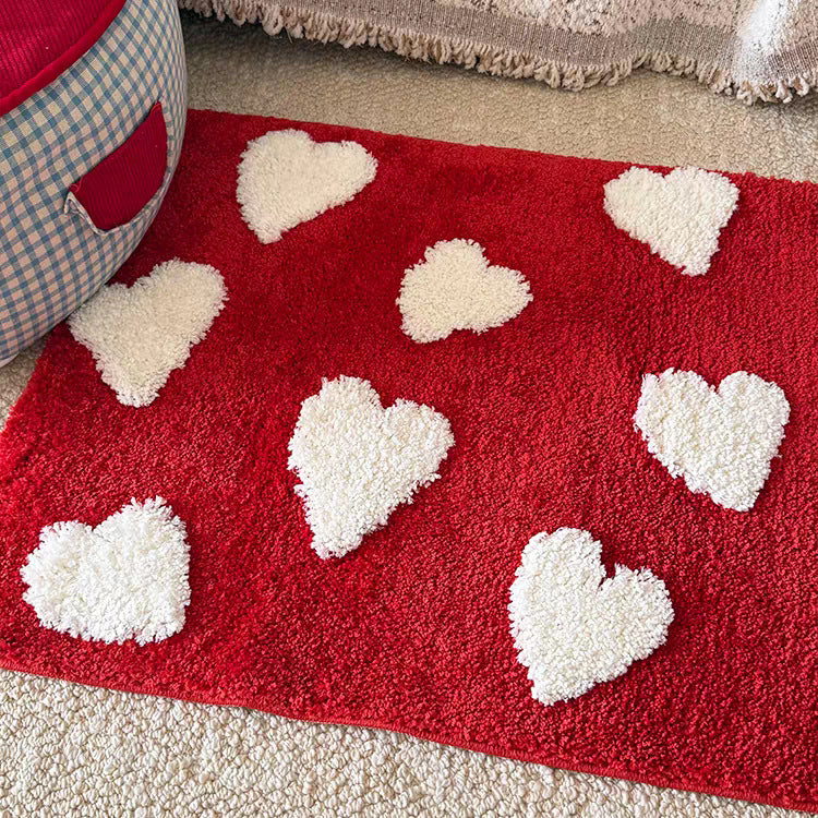 Cozy Heart-Shaped Bathroom Rug Bowlift — product view 4