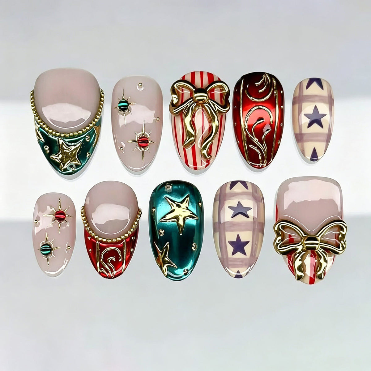 Creative Themed Press-On Nail Set — product view 1