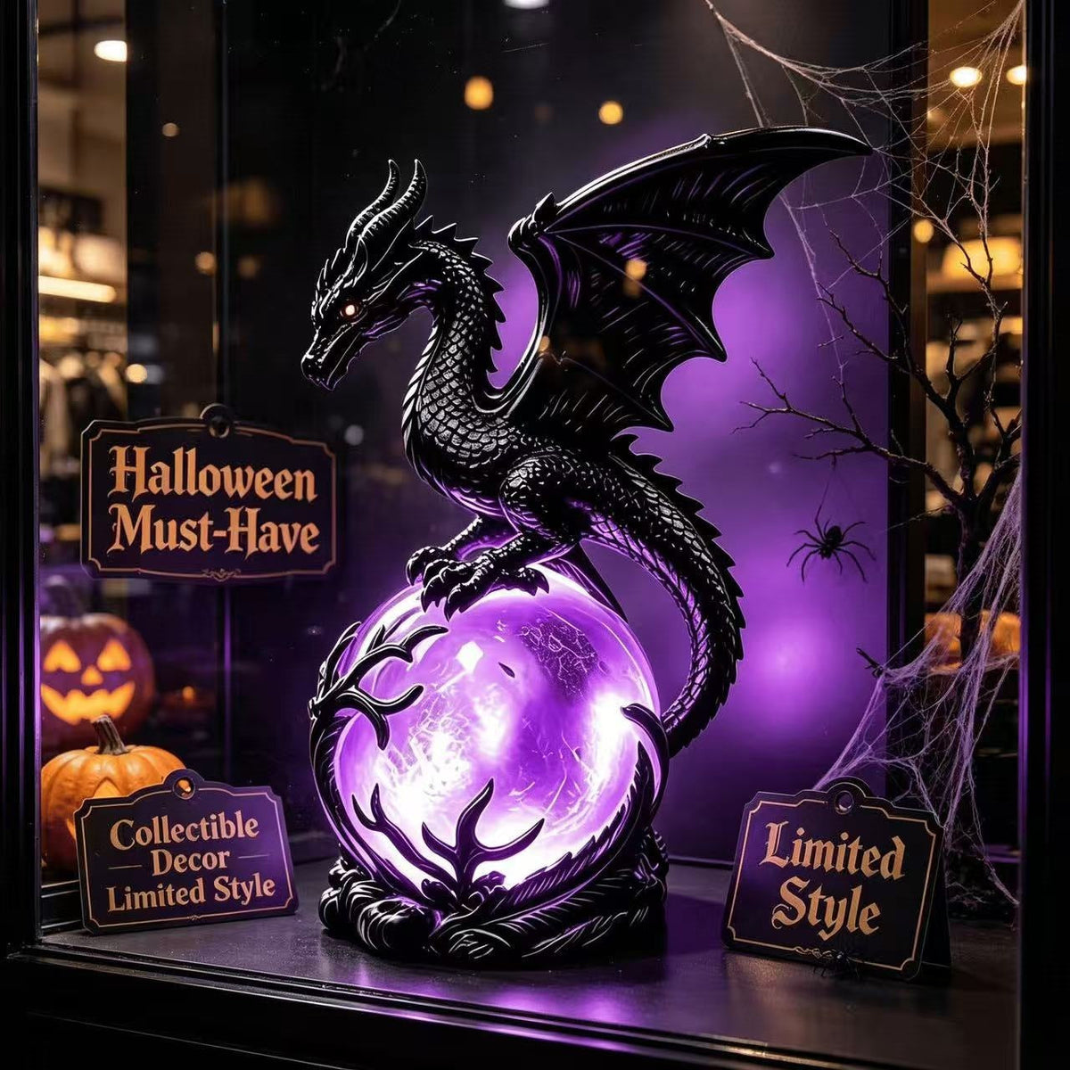 Dragon-Themed Decorative Table Lamp Bowlift — product view 1