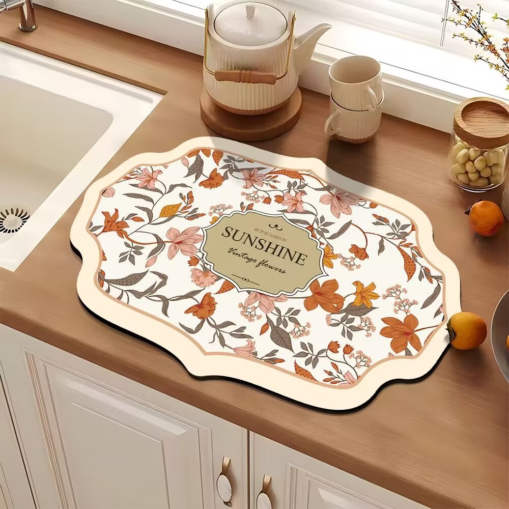 Elegant Decorative Kitchen Mat Bowlift — product view 2