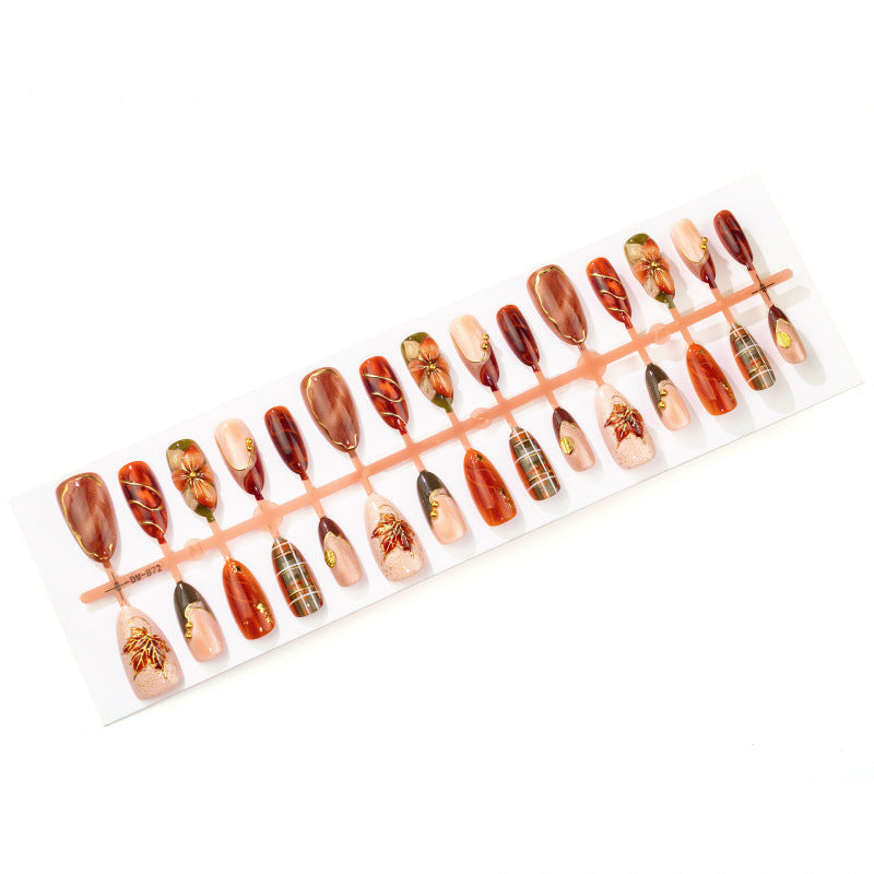 Floral Embellished Press-On Nail Art — product view 5