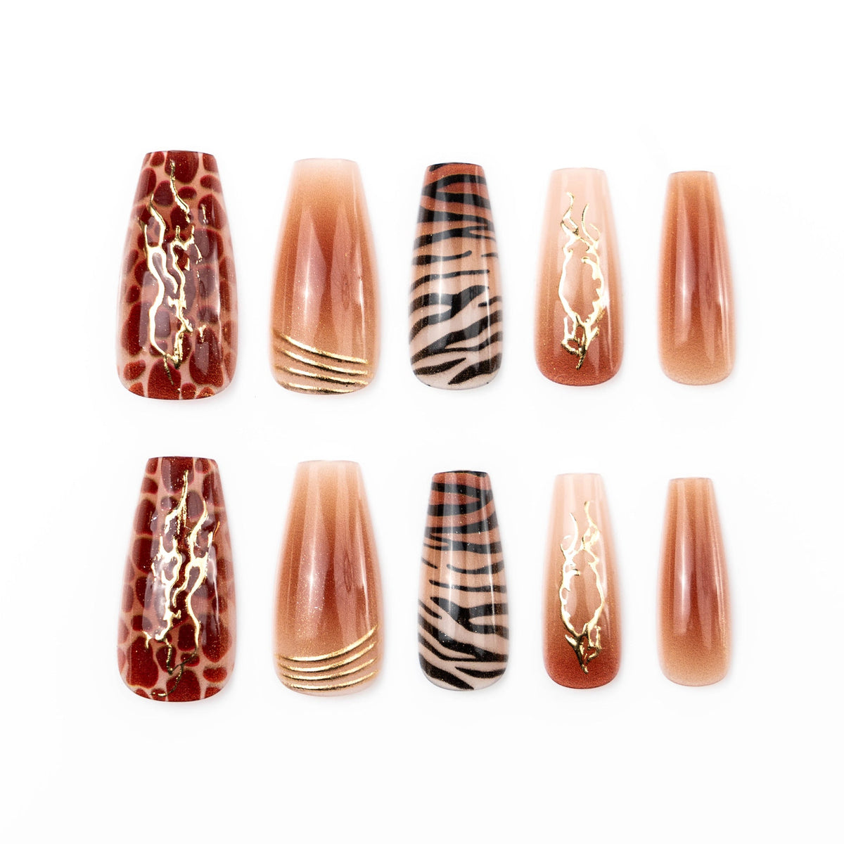 Exotic Animal Print Press-On Nail Set — product view 1