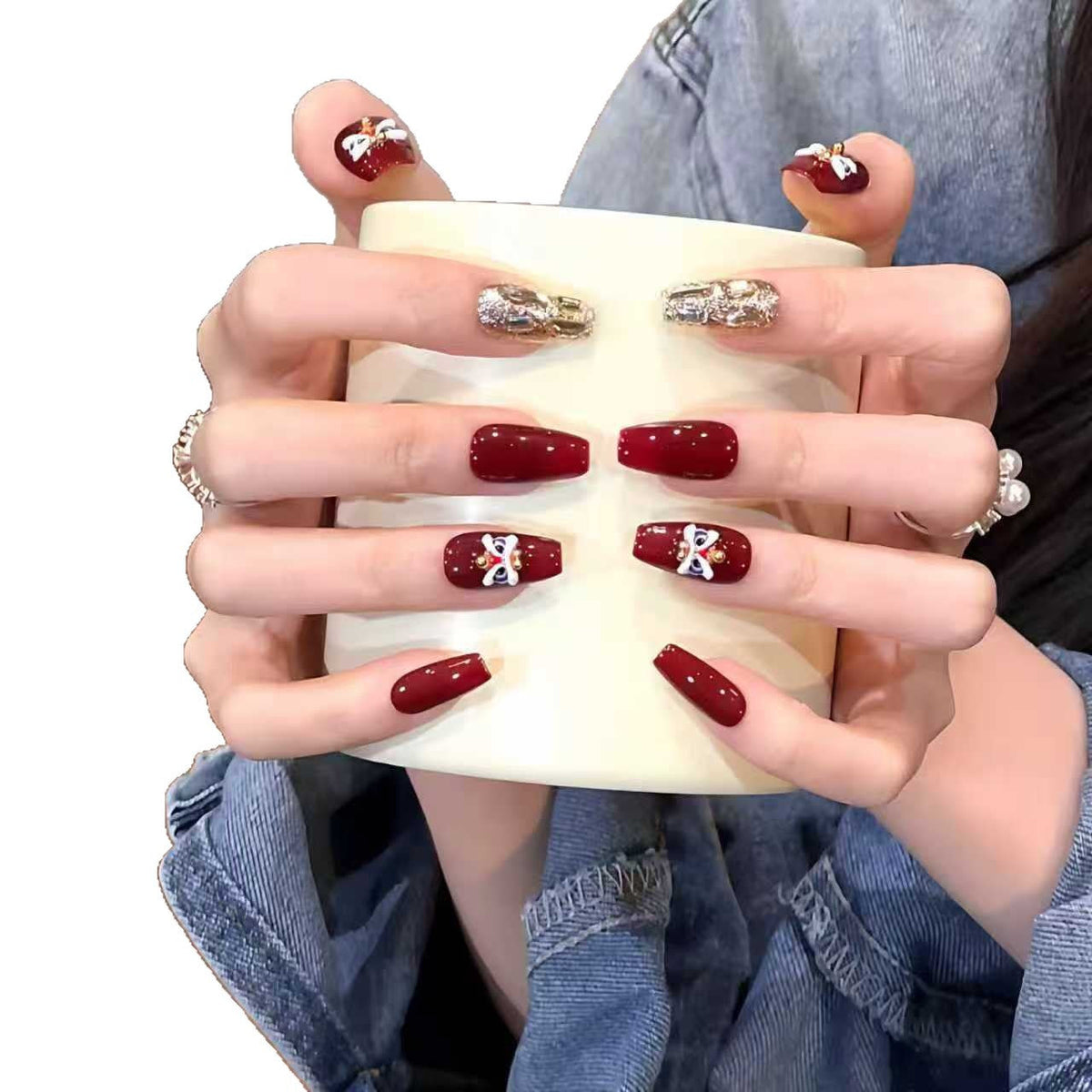 Decoratively Designed Press-On Nail Extensions — product view 5