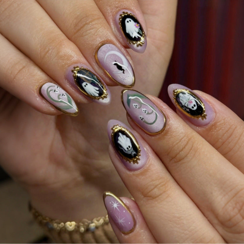 Artistic Halloween-Themed Press-On Nails — product view 1