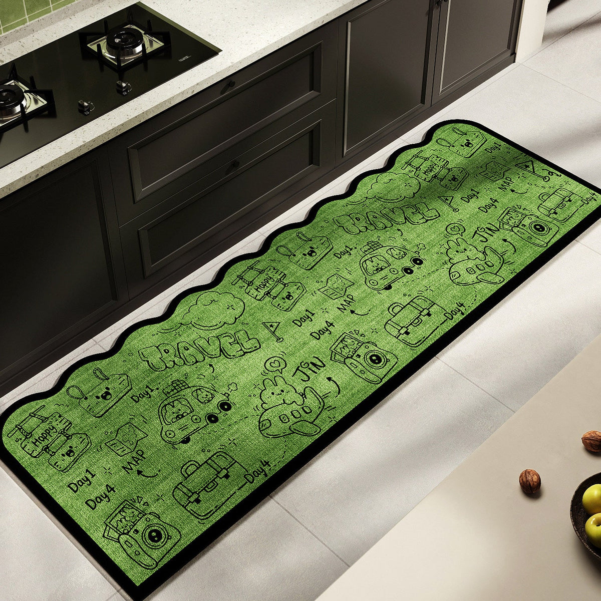 Fun-Themed Kitchen Runner Mat Bowlift — product view 3