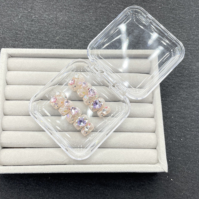 Decorative Rhinestone Press-On Nail Set — product view 3