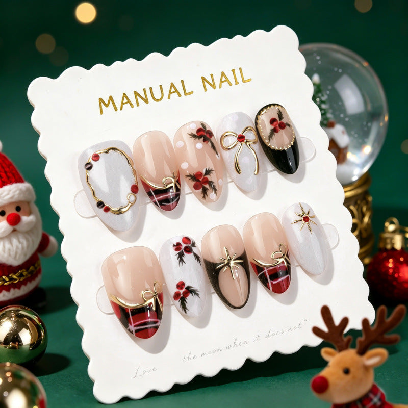 Festive Themed Decorative Press-On Nails — product view 2