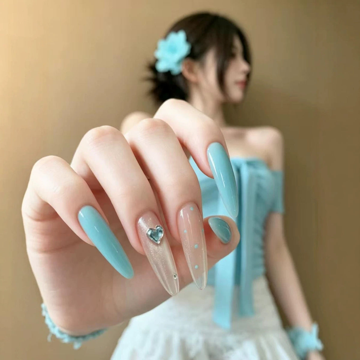 Decorative Press-On Nail Art Decorations — product view 4