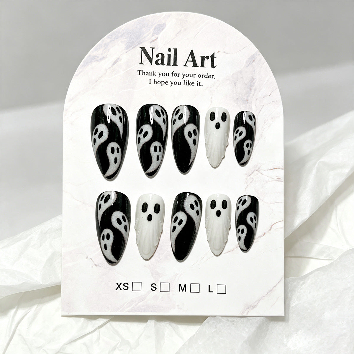 Ghost-Themed Press-On Nail Art — product view 3