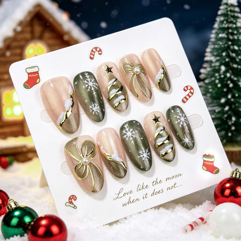 Festive Holiday-Themed Press-On Nails — product view 2