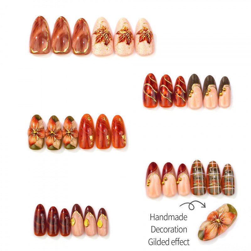 Floral Embellished Press-On Nail Art — product view 3