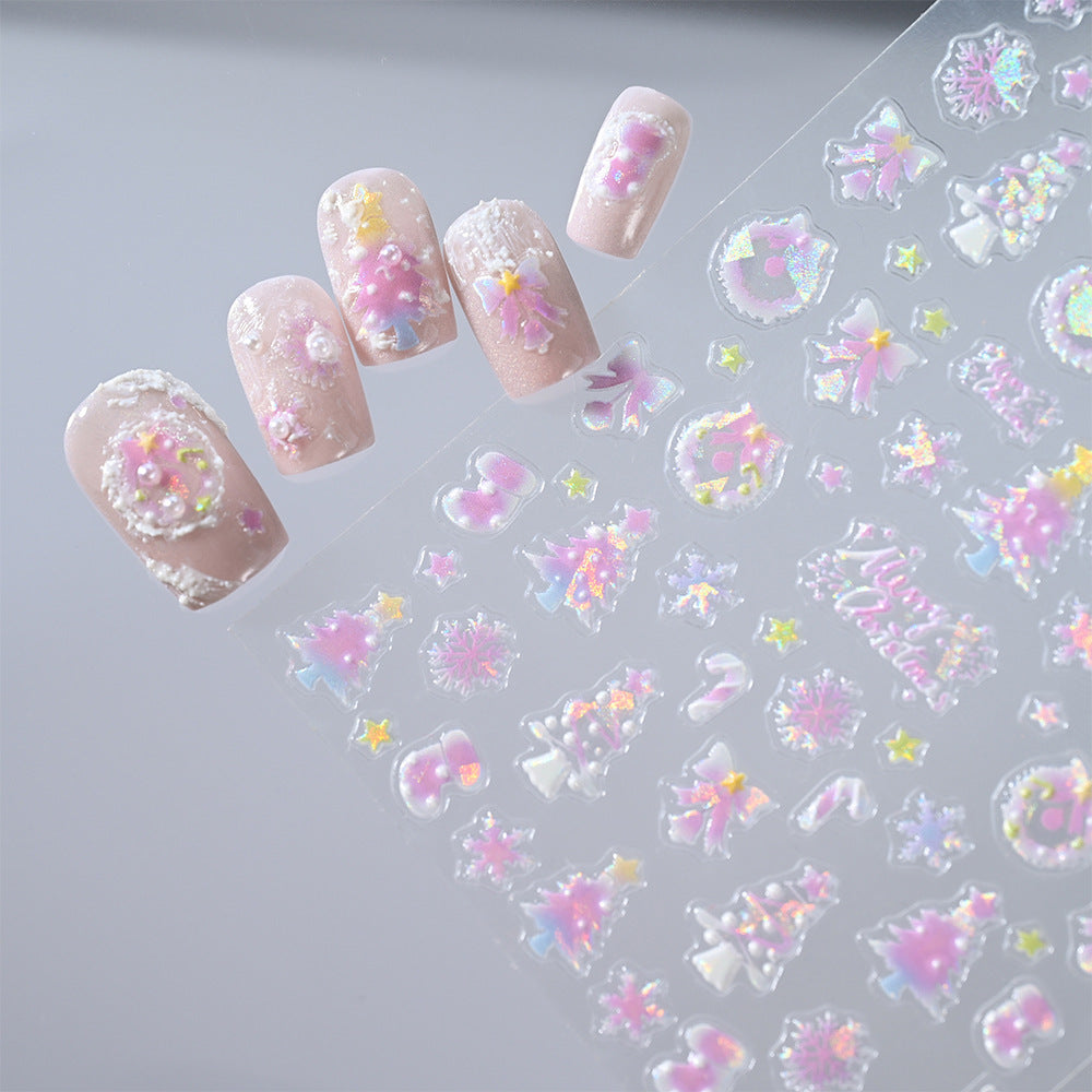Floral Nail Art 3D Stickers — product view 3