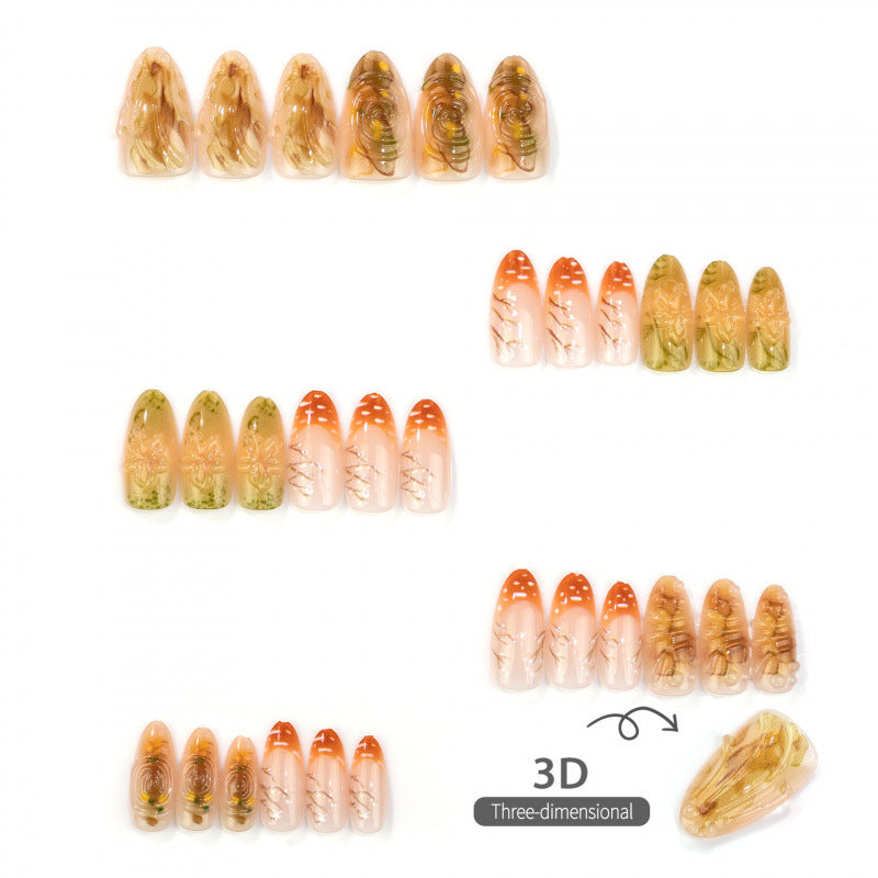 Decorative Floral Art Press-On Nails — product view 3