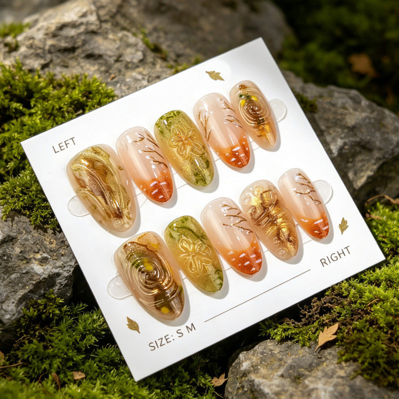 Decorative Floral Art Press-On Nails — product view 2
