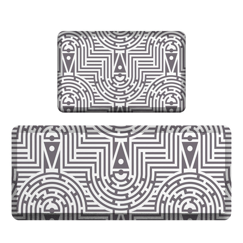 Geometric Pattern Kitchen Mat Set Bowlift — product view 6