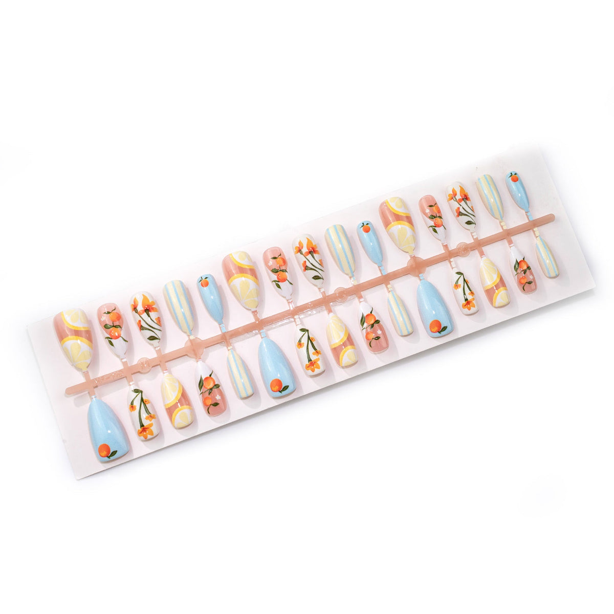 Artistic Summer Fruit-Themed Press-On Nails — product view 5