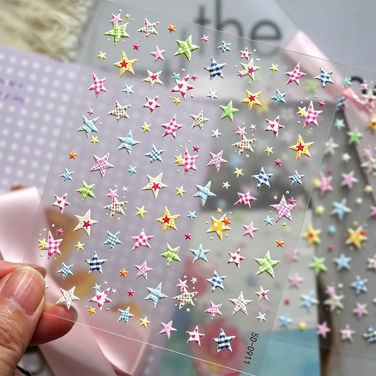 Decorative Star Nail Art Stickers — product view 2