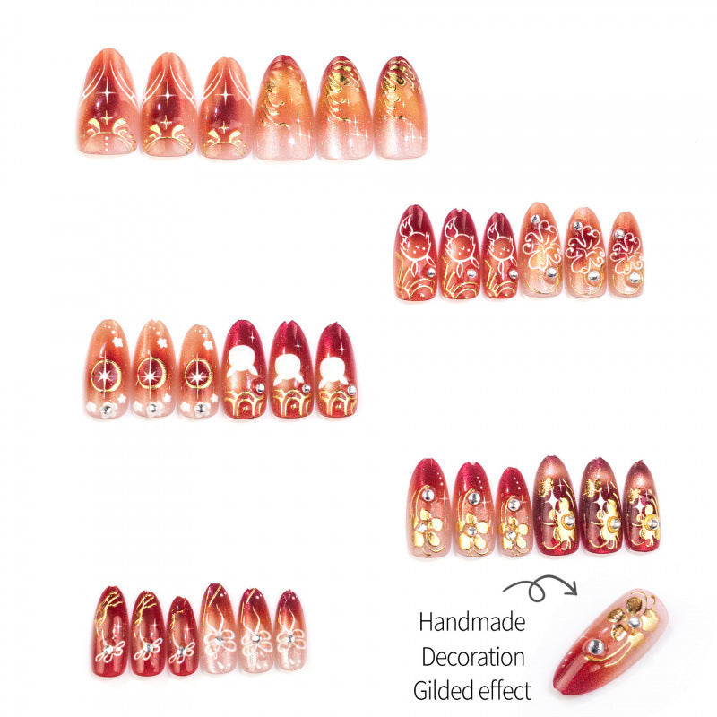 Elegant Artistic Press-On Nail Collection — product view 3