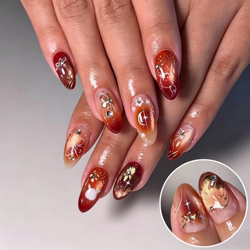 Elegant Artistic Press-On Nail Collection — product view 1