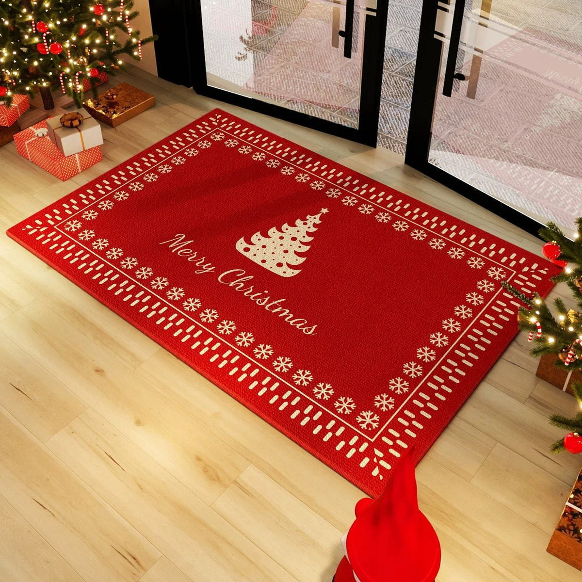Festive Christmas-Themed Indoor Doormat Bowlift — product view 6