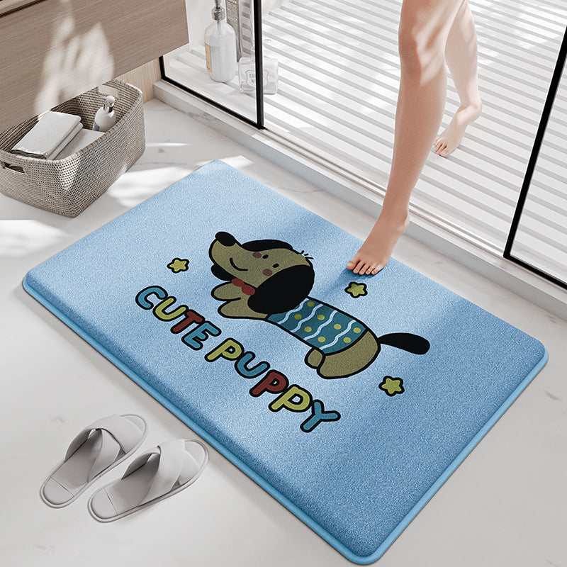 Funny Cartoon Bath Mat Bowlift — product view 3