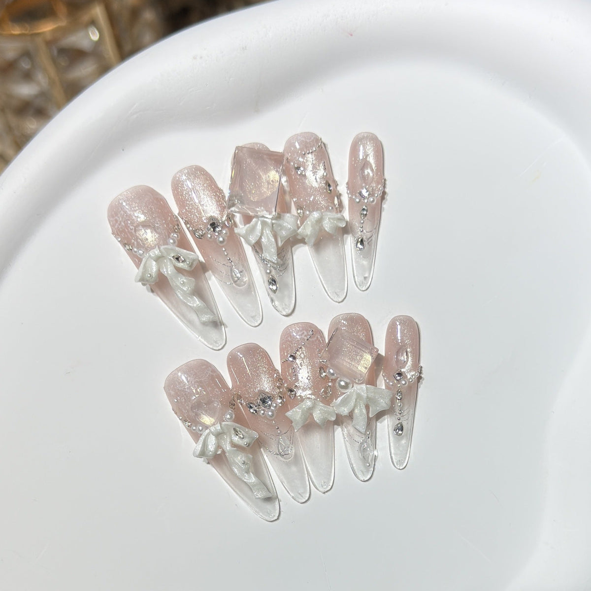 Decorative Stiletto Press-On Nails Set — product view 4