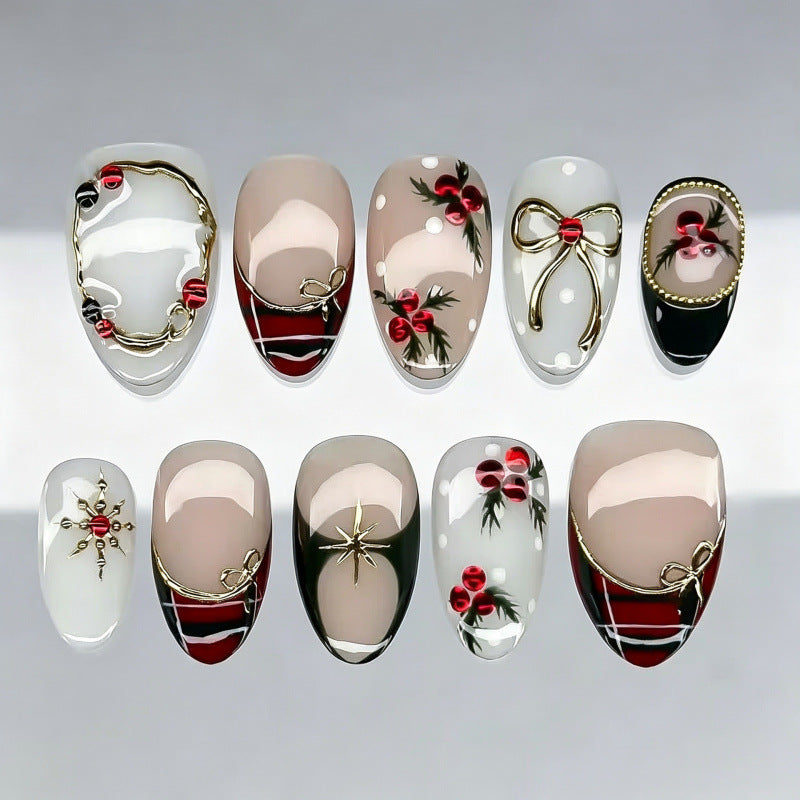 Festive Themed Decorative Press-On Nails — product view 1