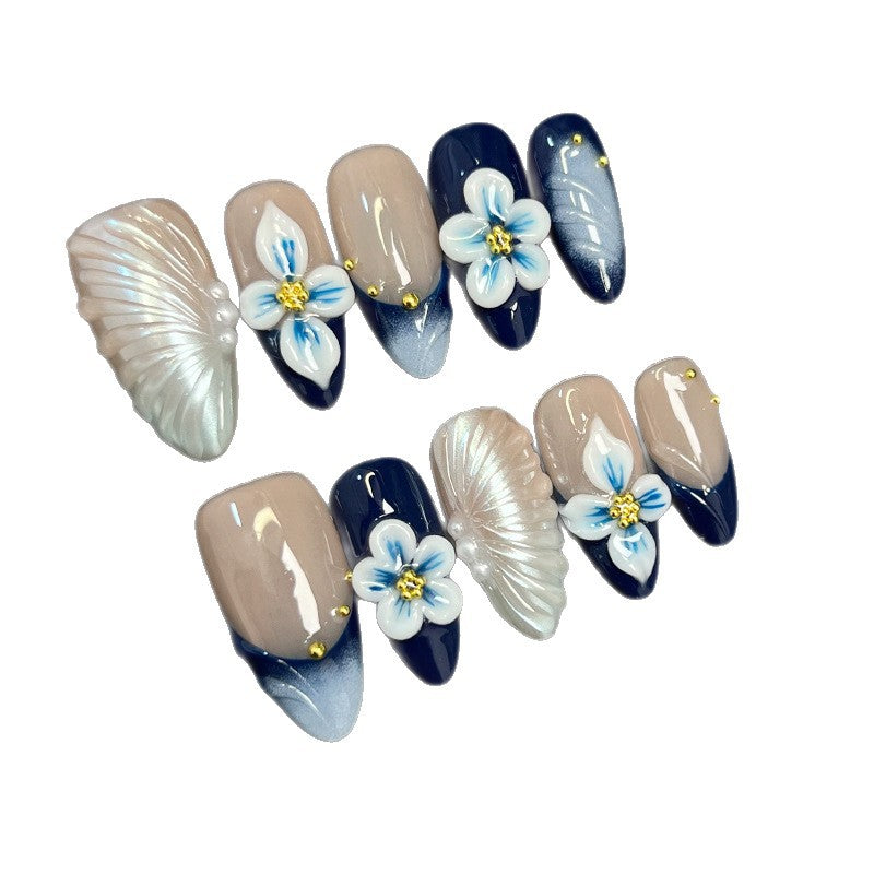 Artistic Floral Gel Nail Tips — product view 4