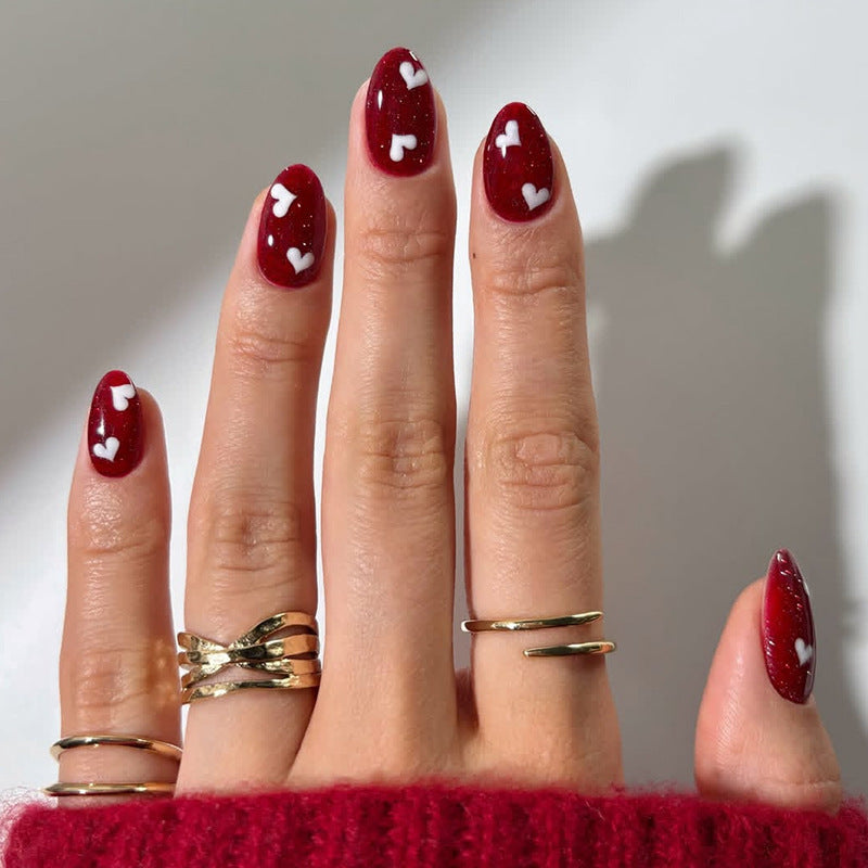 Artistic Heart Accent Press-On Nails — product view 6