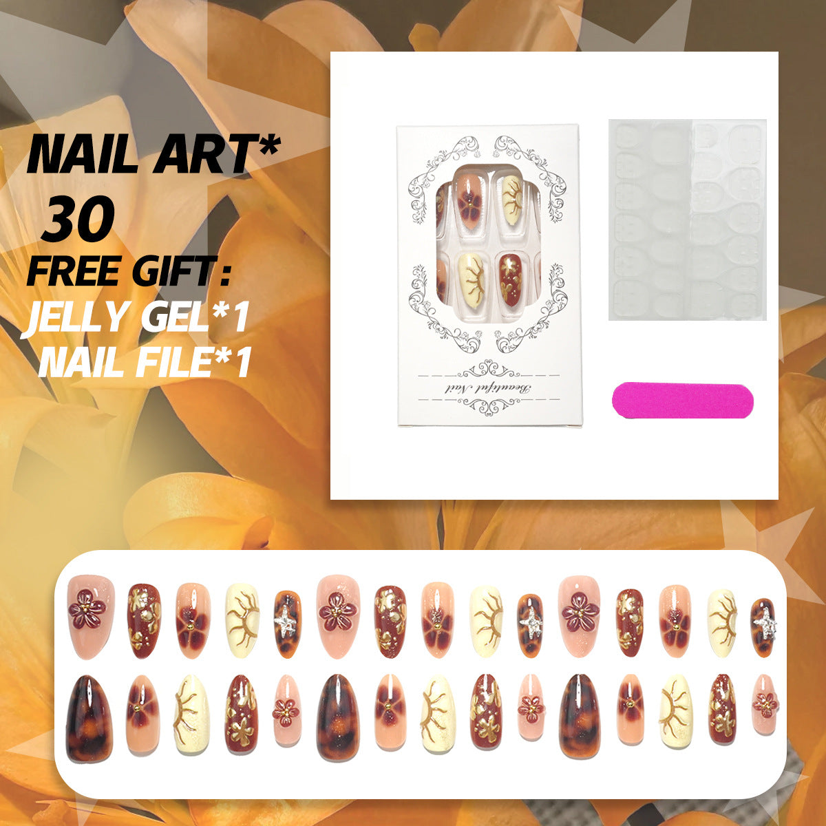 Artistic Press-On Nail Set — product view 1