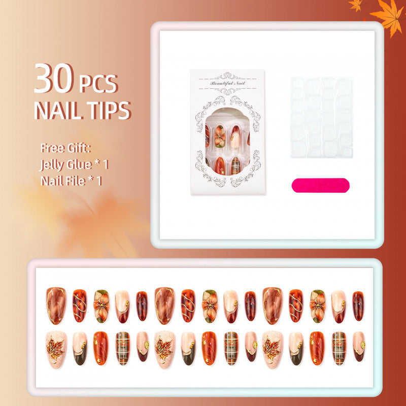Floral Embellished Press-On Nail Art — product view 4