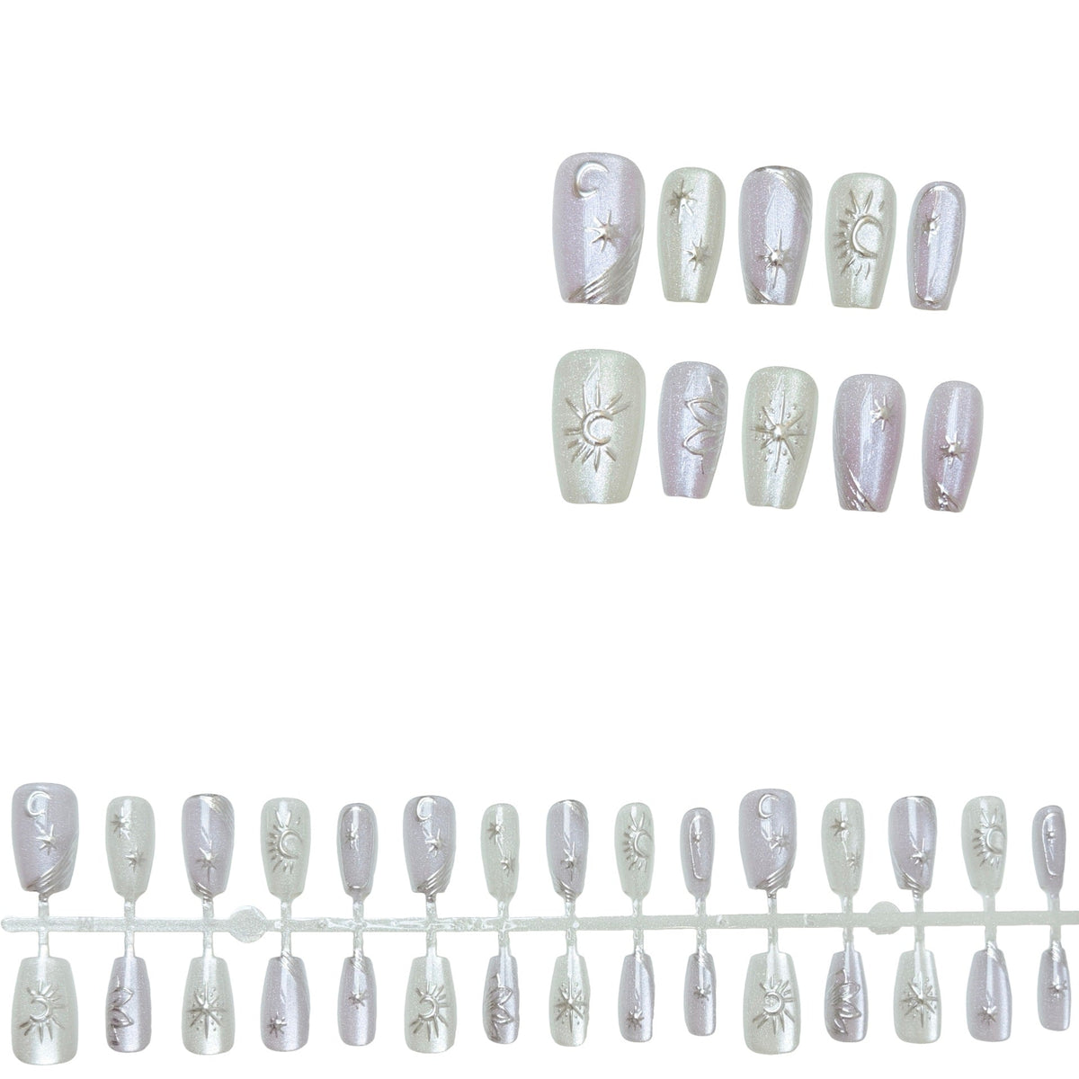 Celestial-Themed Press-On Nail Art Set — product view 3