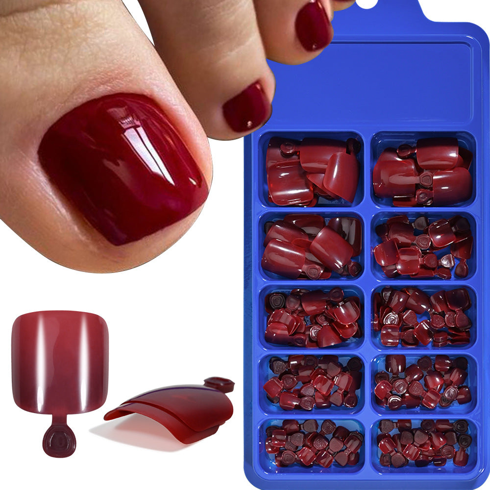 Full Coverage Gel Toe Nail Tips Set — product view 1