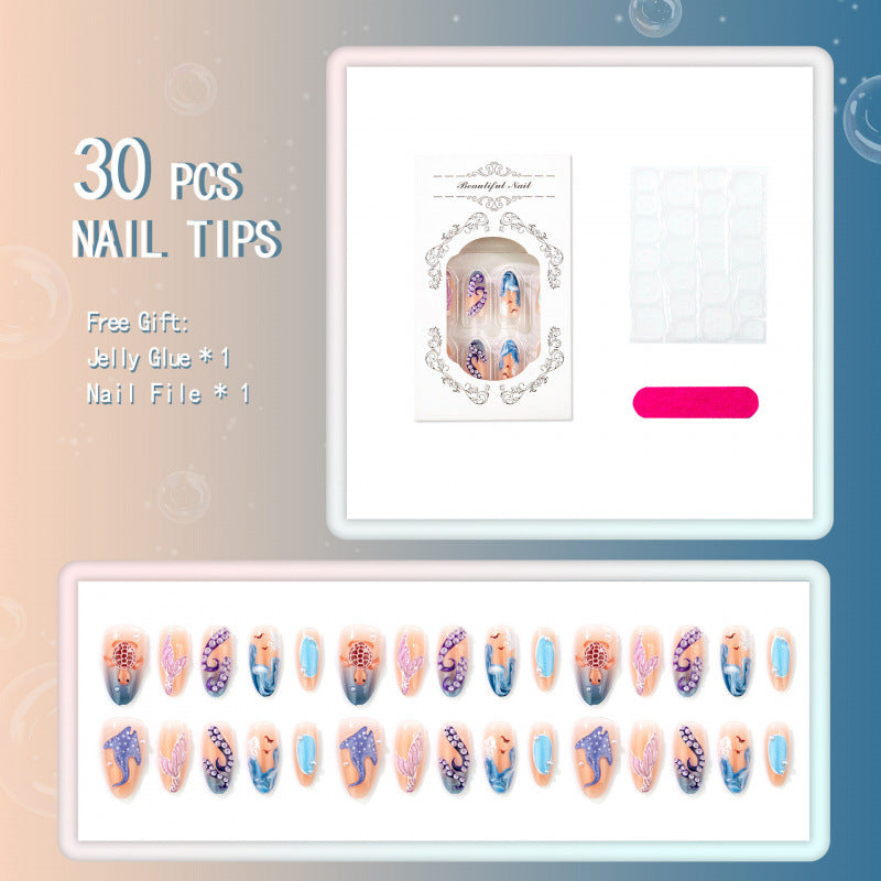 Artistic Seascape Press-On Nails — product view 4