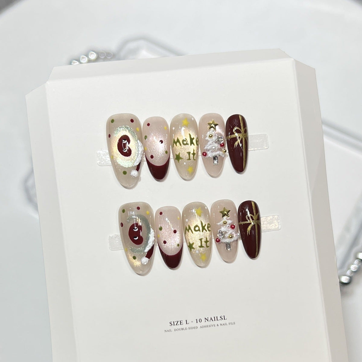 Festive Theme Press-On Nail Art Set — product view 3