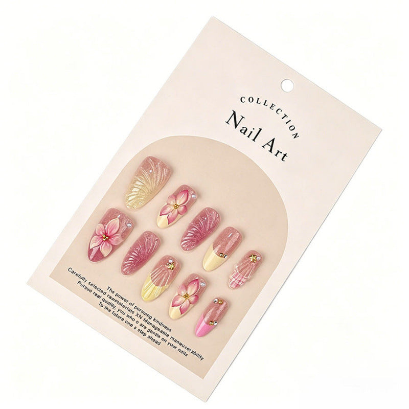 Floral 3D Press-On Nail Art Set — product view 2