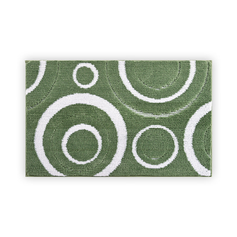 Contemporary Circular Pattern Bath Mat Bowlift — product view 1