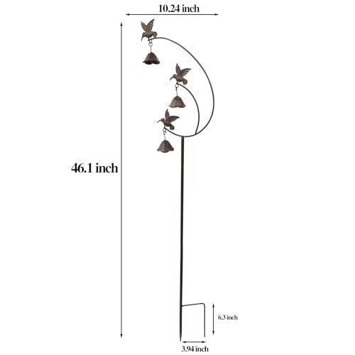 Decorative Hummingbird Wind Chime Bowlift — product view 5